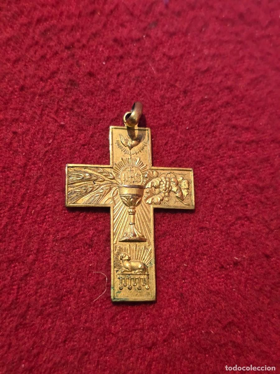 Antig&uuml;edades: MEDALLA RELIGIOSA COLGANTE CRUZ