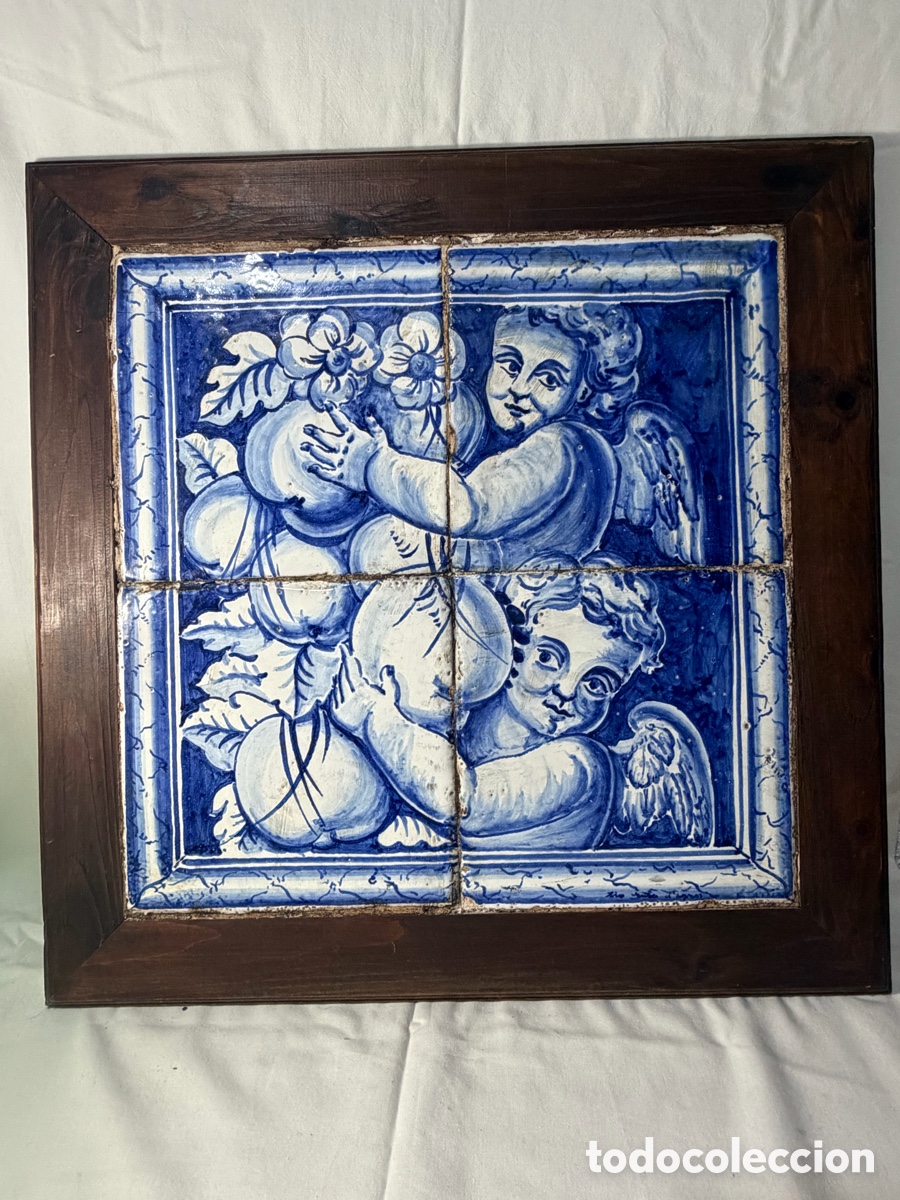 Antig&uuml;edades: CUADRO AZULEJOS PORTUGUESES BARROCOS