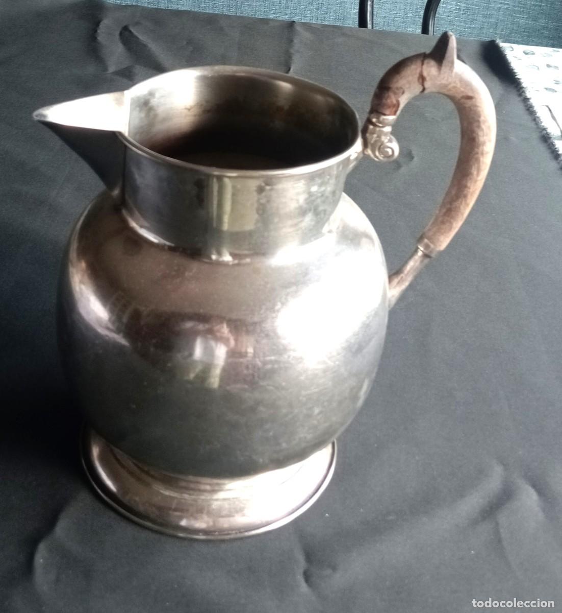 Antig&uuml;edades: JARRA DE METAL, ANTIGUA, CAPACIDAD PARA 3 LITROS