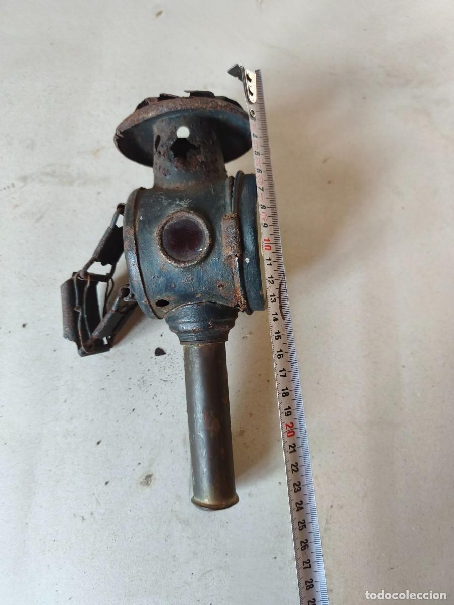 Antig&uuml;edades: FAROL ANTIGUO DE CARRUAJE - Foto 3