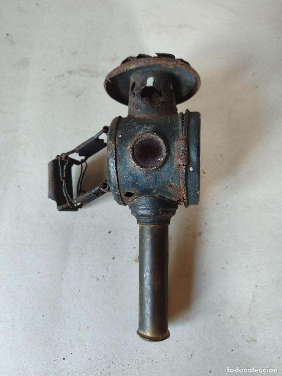 Antig&uuml;edades: FAROL ANTIGUO DE CARRUAJE - Foto 7