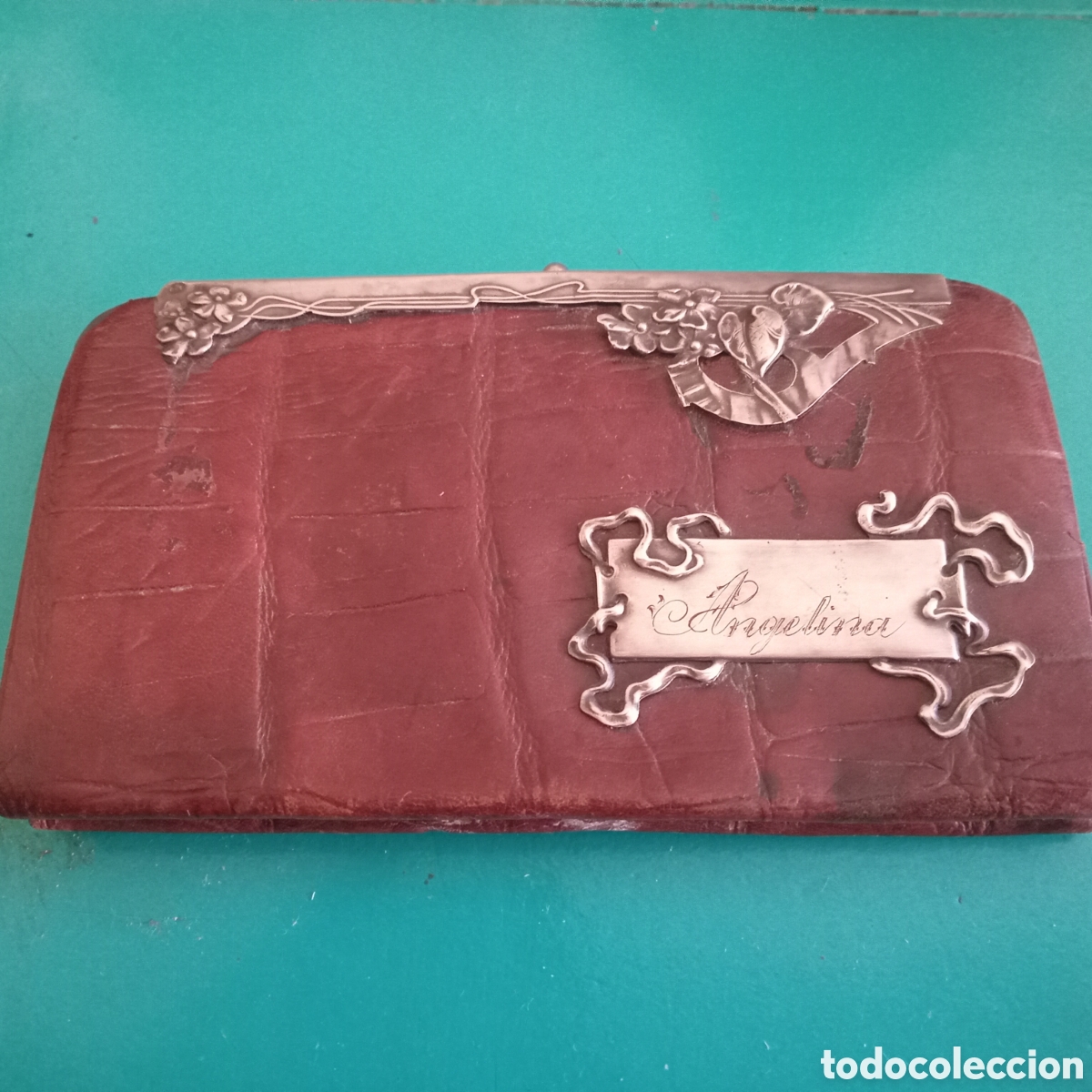 Antig&uuml;edades: MONEDERO ANTIGUO VITAGE ( NO SE LA CLASE DEL FORRO NI DE LOS METALES. (PLATA O NO)