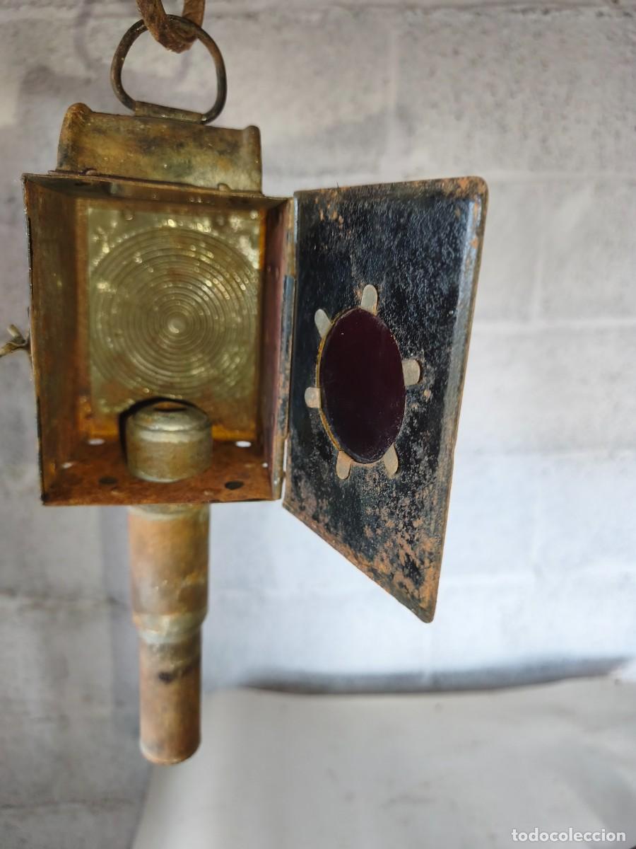 Antig&uuml;edades: FAROL DE CARRUAJE ANTIGUO - Foto 4
