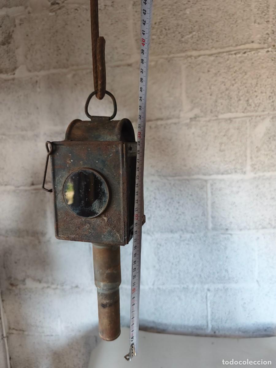 Antig&uuml;edades: FAROL DE CARRUAJE ANTIGUO - Foto 8