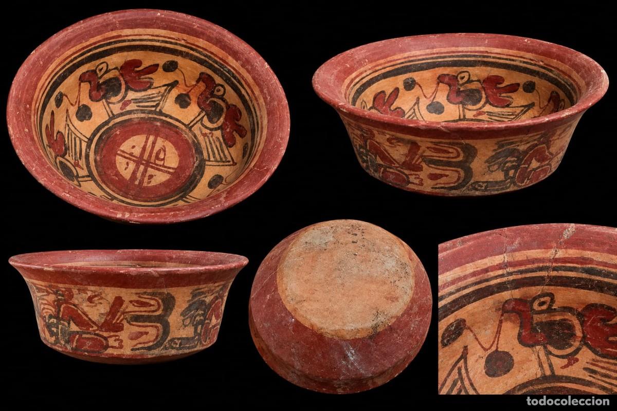 Antig&uuml;edades: Arqueolog&iacute;a. Cuenco Maya Copador (El Salvador) 300-900 D.C.