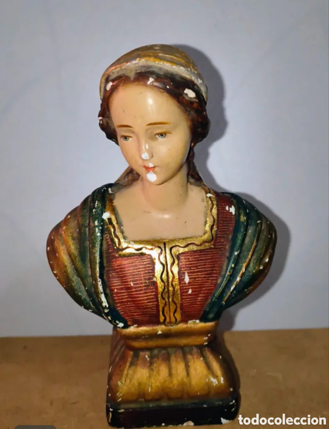 Antig&uuml;edades: Busto Antiguo Virgen Mar&iacute;a