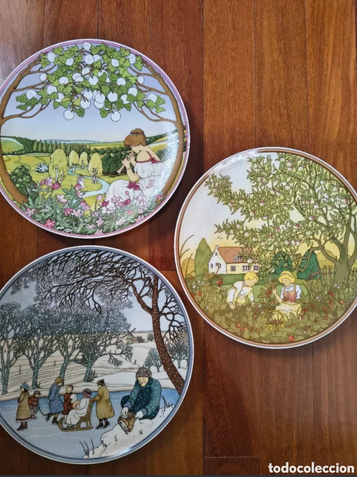 Antig&uuml;edades: Platos de porcelana. Villeroy & Boch