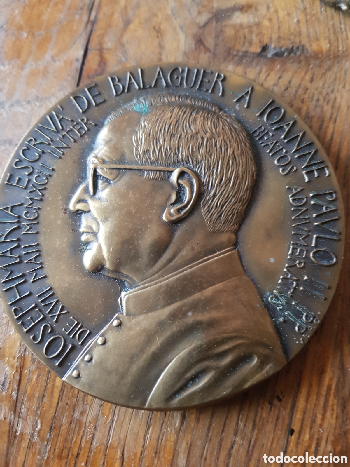 Antig&uuml;edades: ANTIGUA MEDALLA DE BRONCE DE ESCRIVA DE BALAGUER