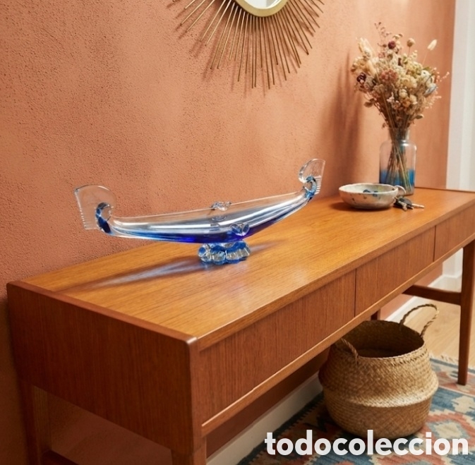 Antig&uuml;edades: Murano Sommerso original (Azul cobalto) Impecable