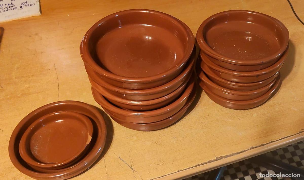 Antig&uuml;edades: 10 cazuelitas de barro de distintos tama&ntilde;os