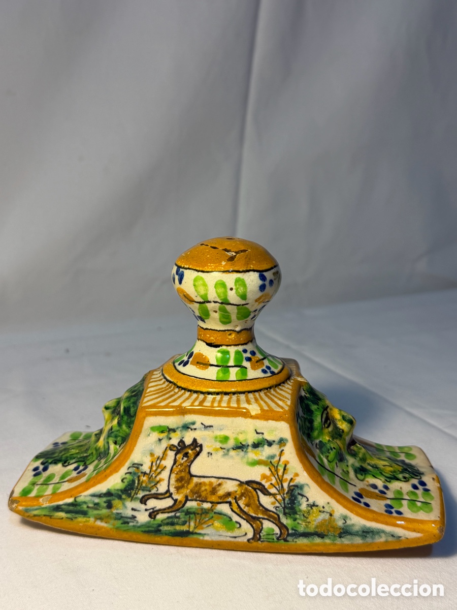 Antig&uuml;edades: ANTIGUO SECANTE ESCRITORIO CER&Aacute;MICA TALAVERA