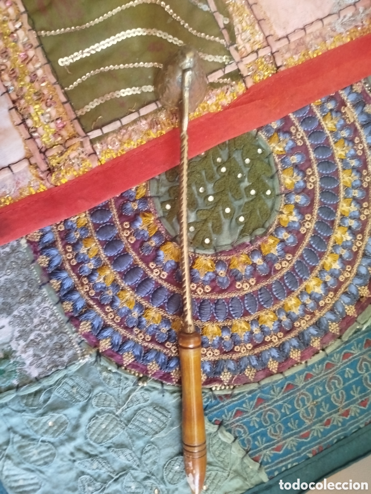 Antig&uuml;edades: Apagavelas con mango de madera - Foto 2