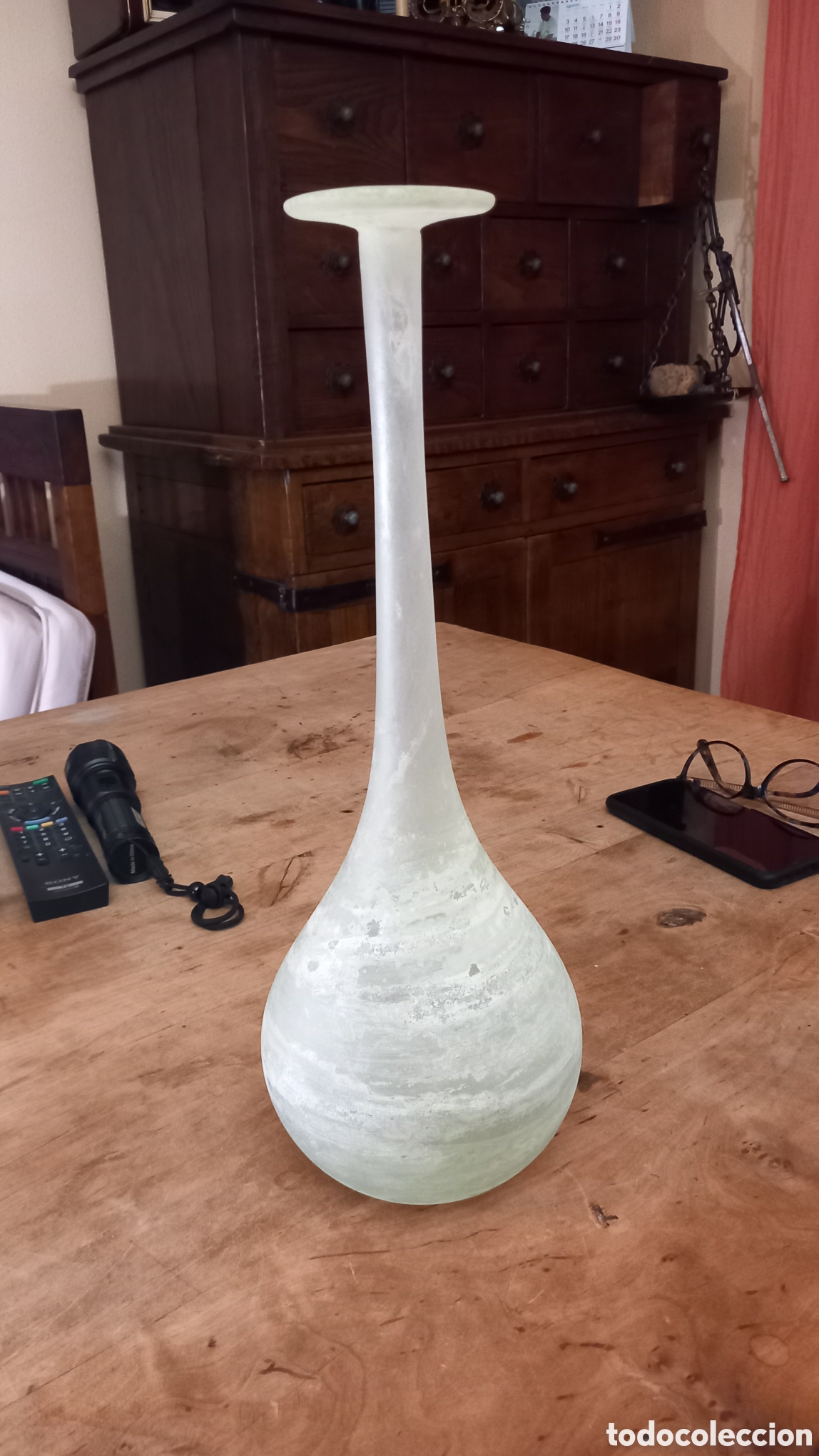 Antig&uuml;edades: Espectacular Jarr&oacute;n Vintage Cristal de Murano &rdquo;La Murrina&rdquo; - T&eacute;cnica Scavo - A&ntilde;os 70