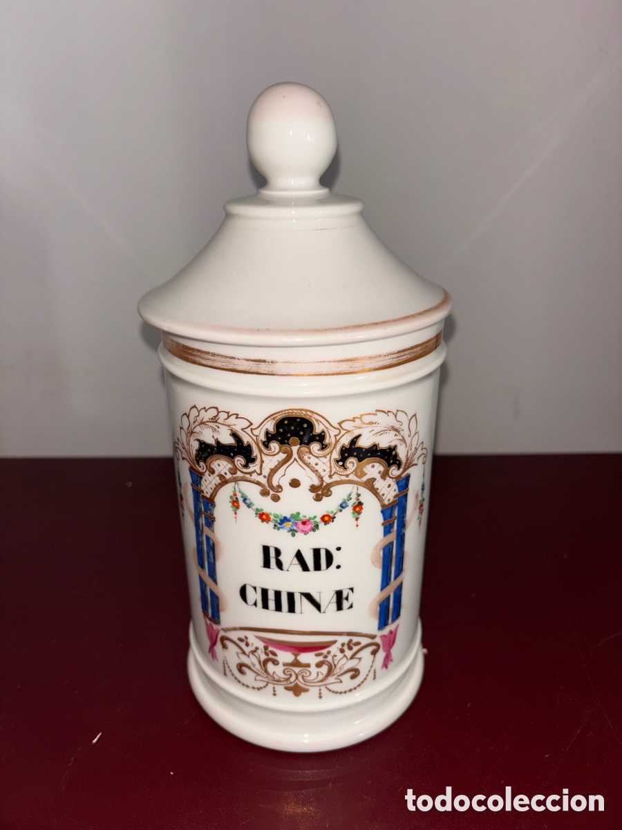 Antig&uuml;edades: Antiguo Arbarelo de Farmacia del s. XIX