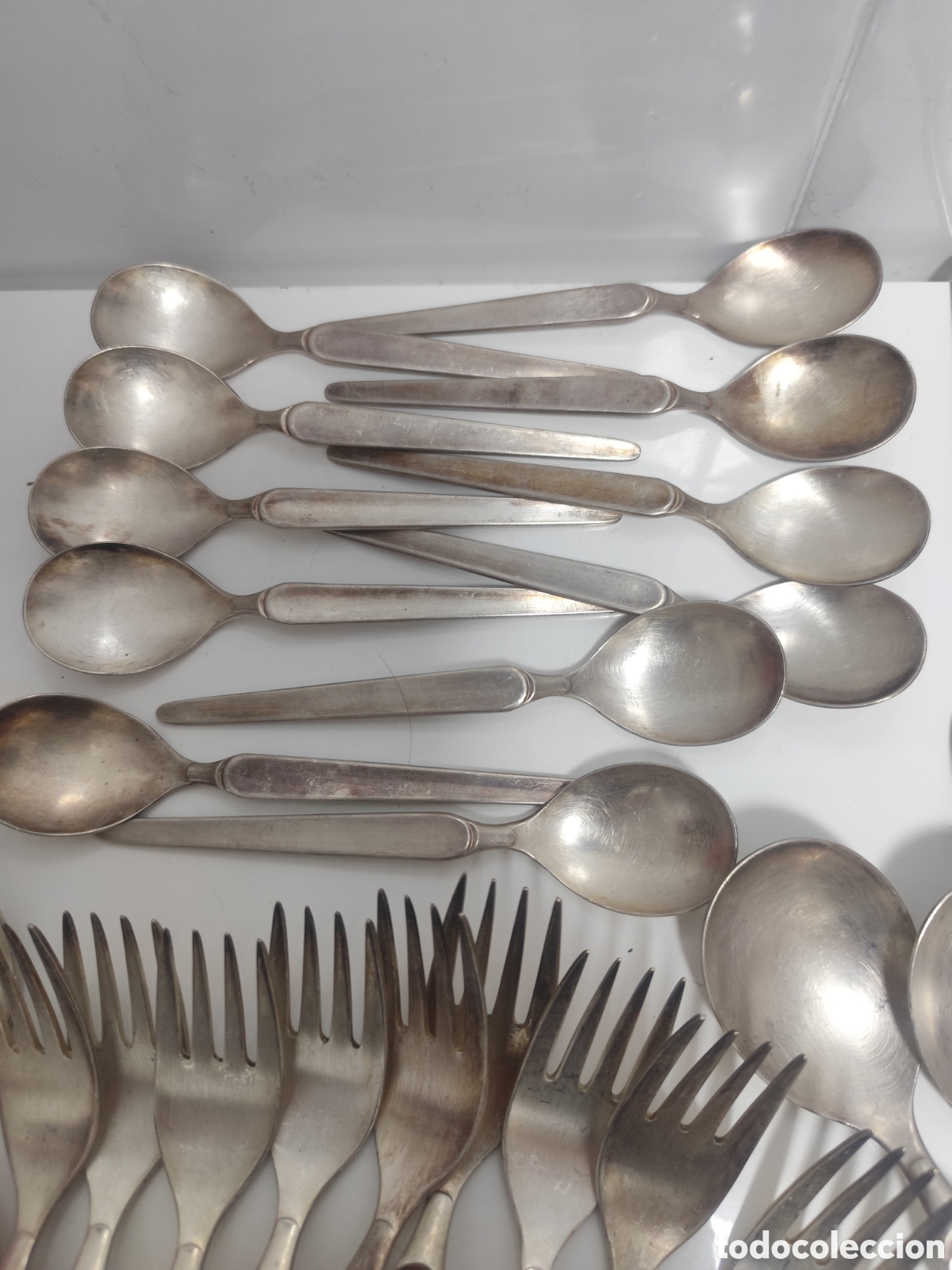 Antig&uuml;edades: Cuberter&iacute;a ba&ntilde;ada en plata - Foto 3
