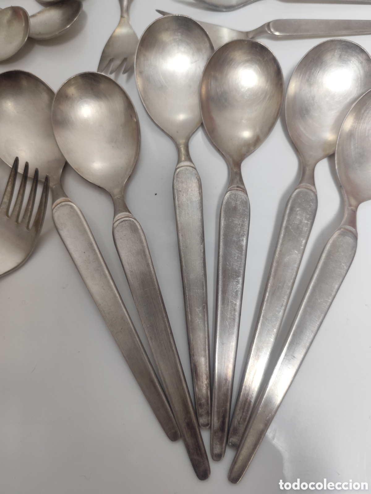 Antig&uuml;edades: Cuberter&iacute;a ba&ntilde;ada en plata - Foto 4