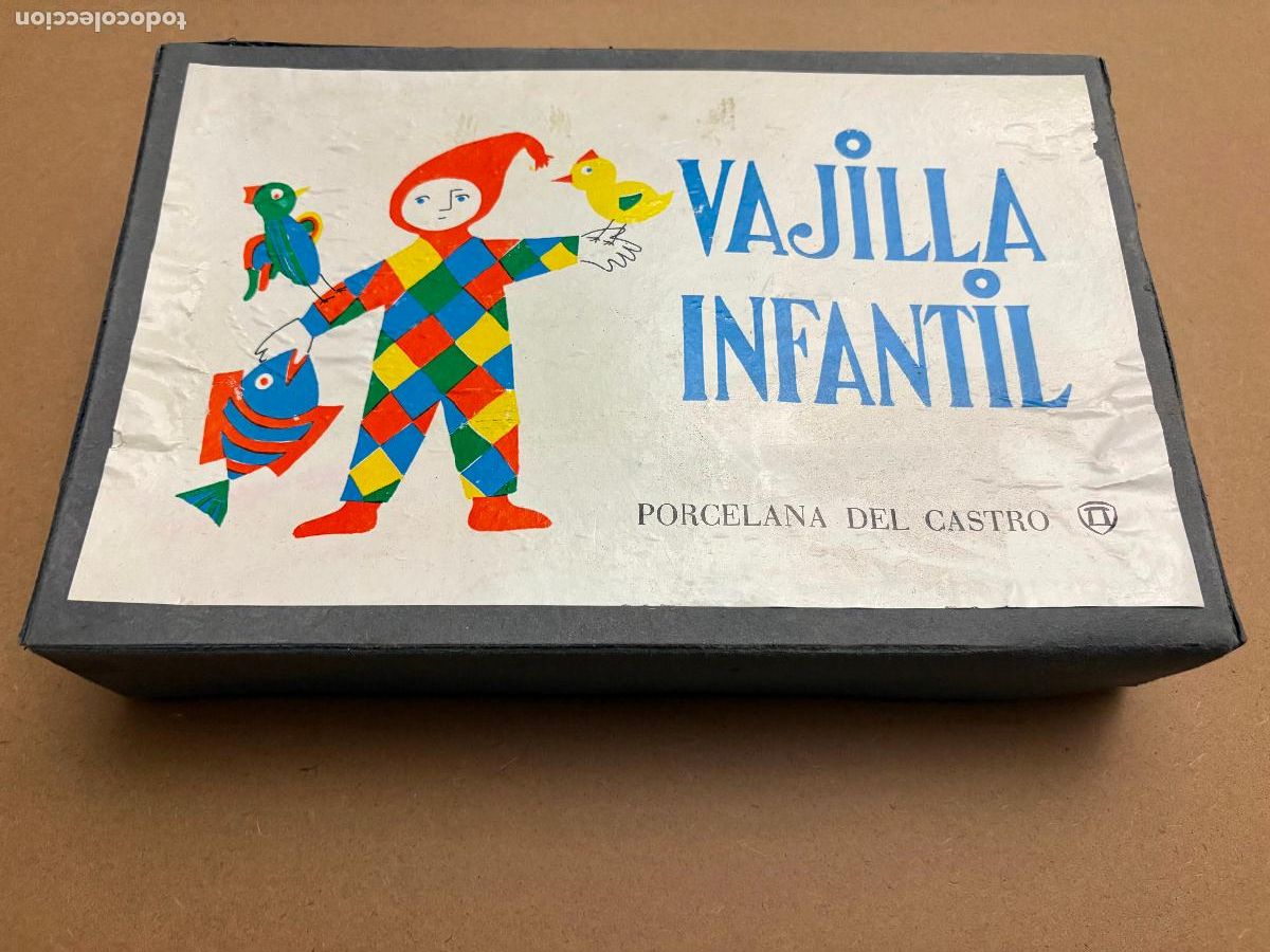 Antig&uuml;edades: Vajilla infantil de porcelana de Castro