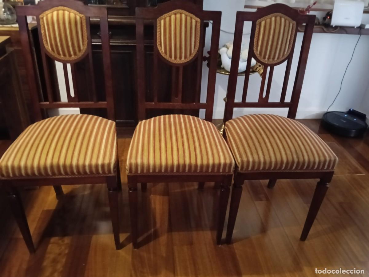 Antig&uuml;edades: Sillas de caoba de epoca