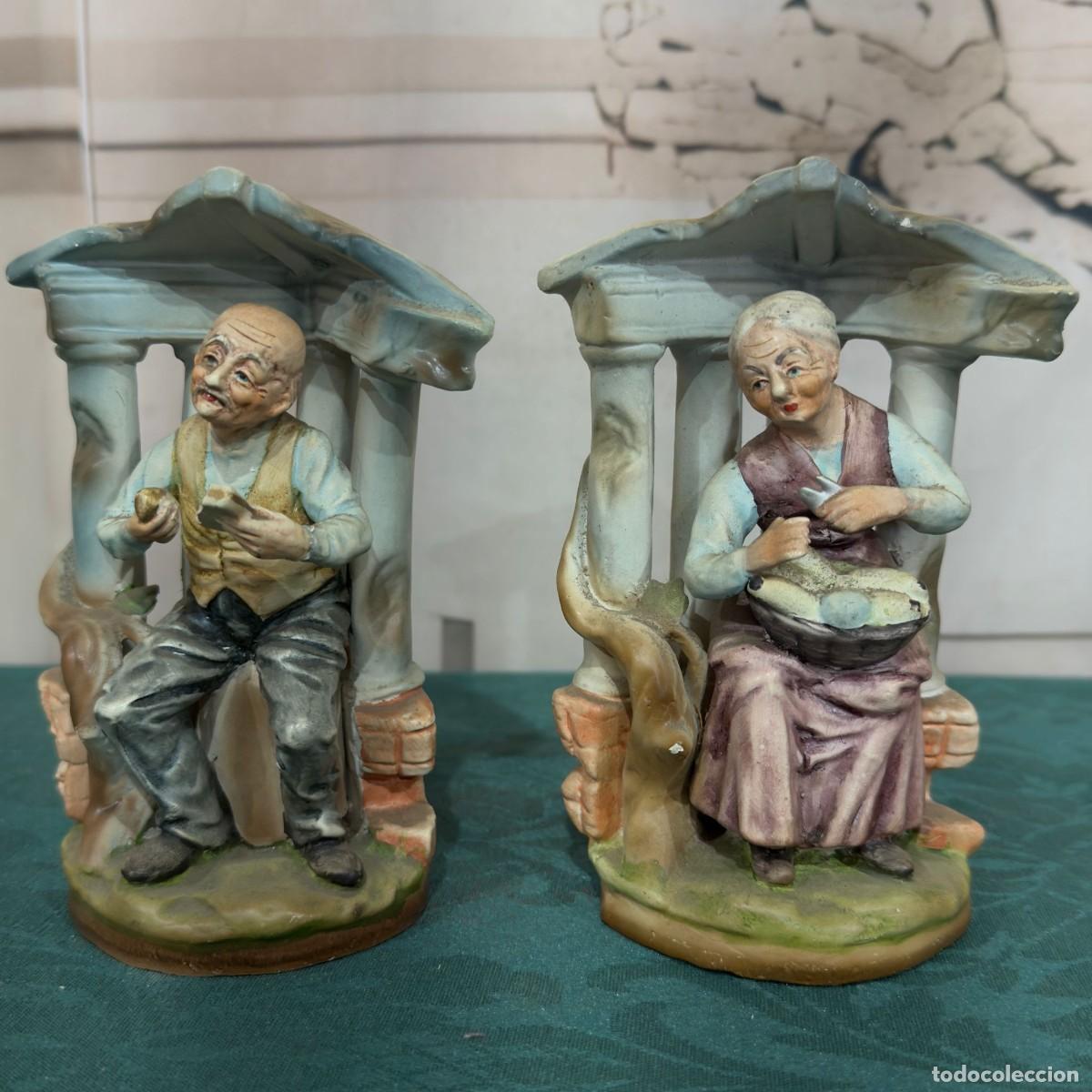 Antig&uuml;edades: Par de figuras decorativas vintage - Foto 4