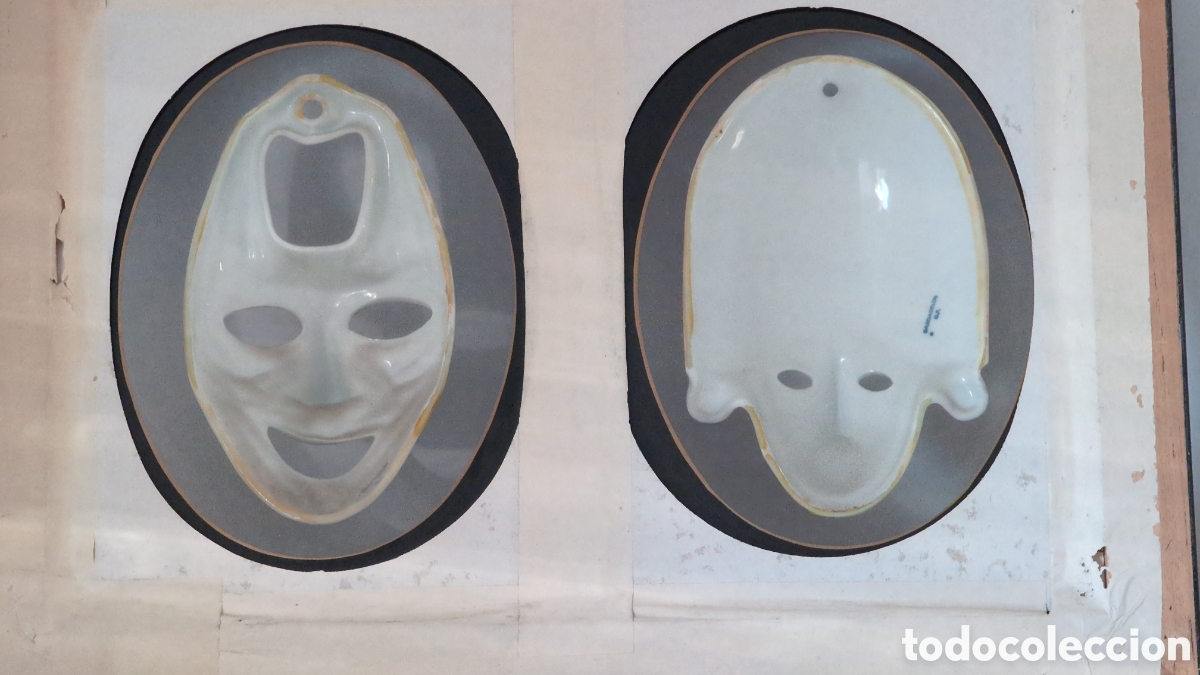 Antig&uuml;edades: Cuadro con m&aacute;scaras Sargadelos - Foto 2