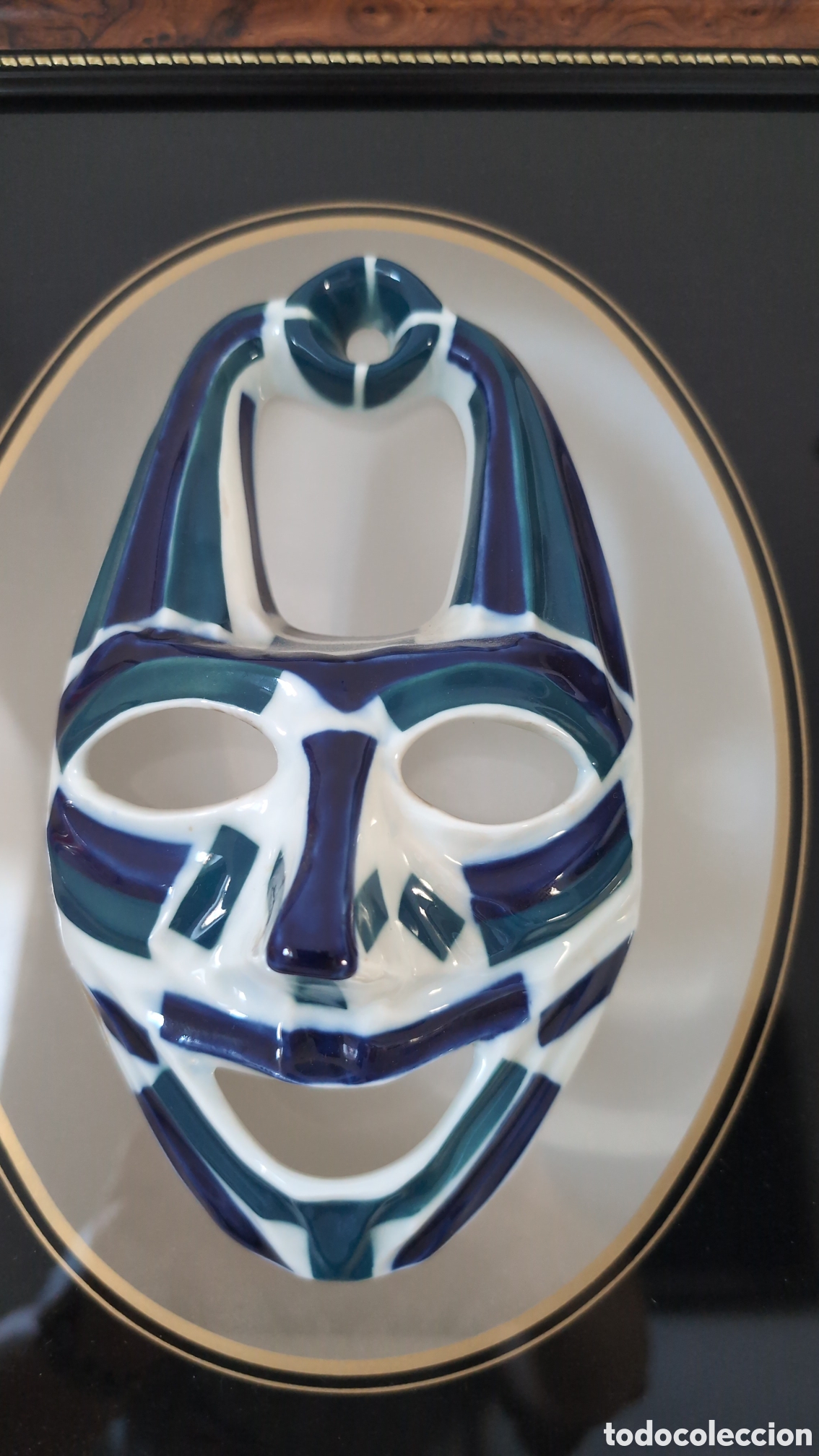 Antig&uuml;edades: Cuadro con m&aacute;scaras Sargadelos - Foto 4