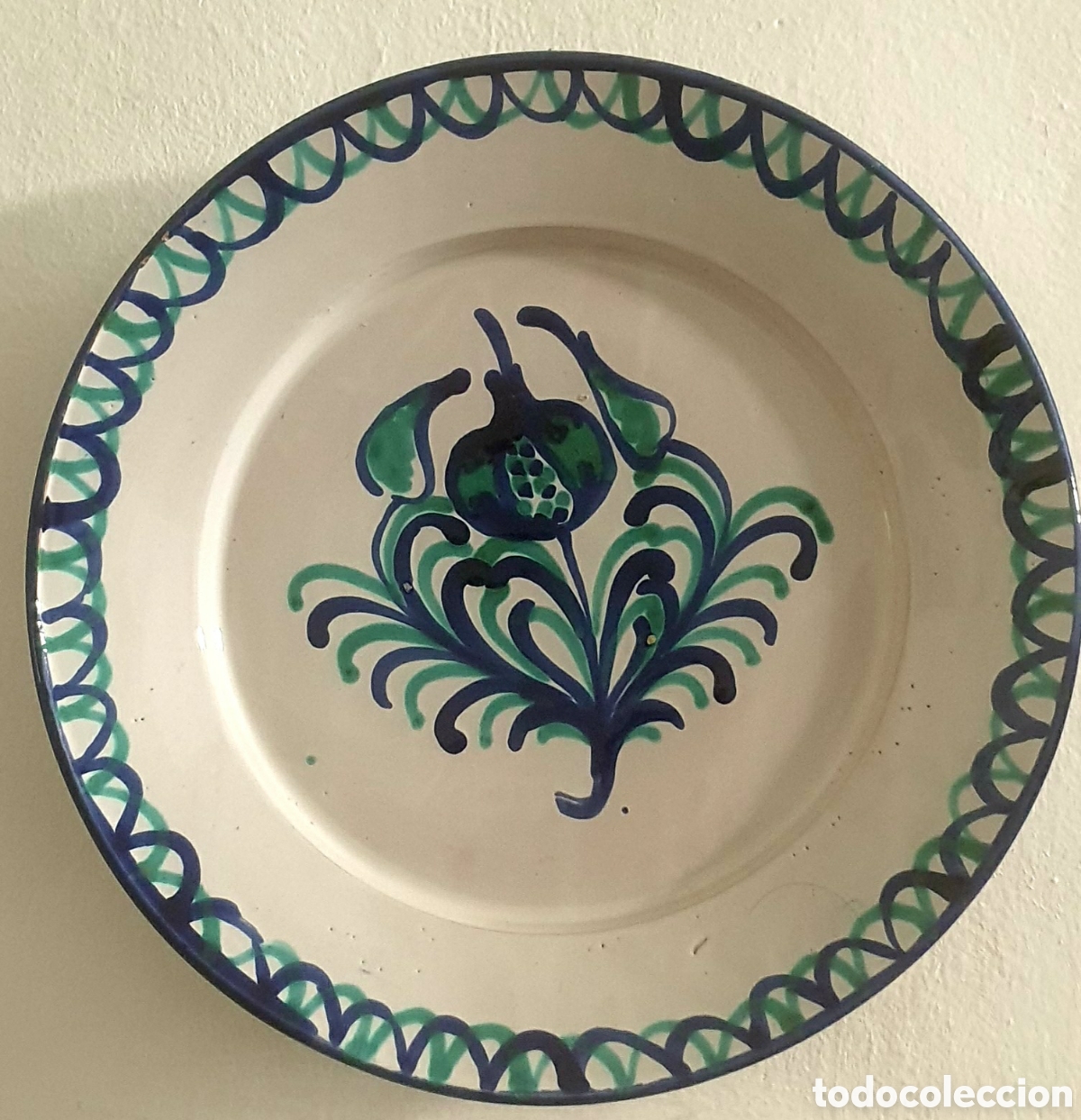 Antig&uuml;edades: ANTIGUO PLATO CER&Aacute;MICA FAJALAUZA GRANADA
