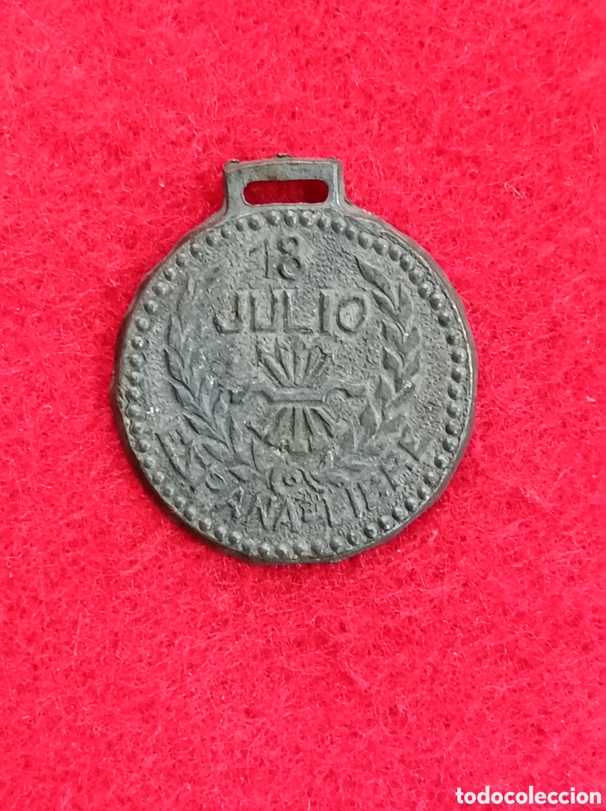 Antig&uuml;edades: Medalla Falange. Conmemorativa 18 de julio. Guerra civil