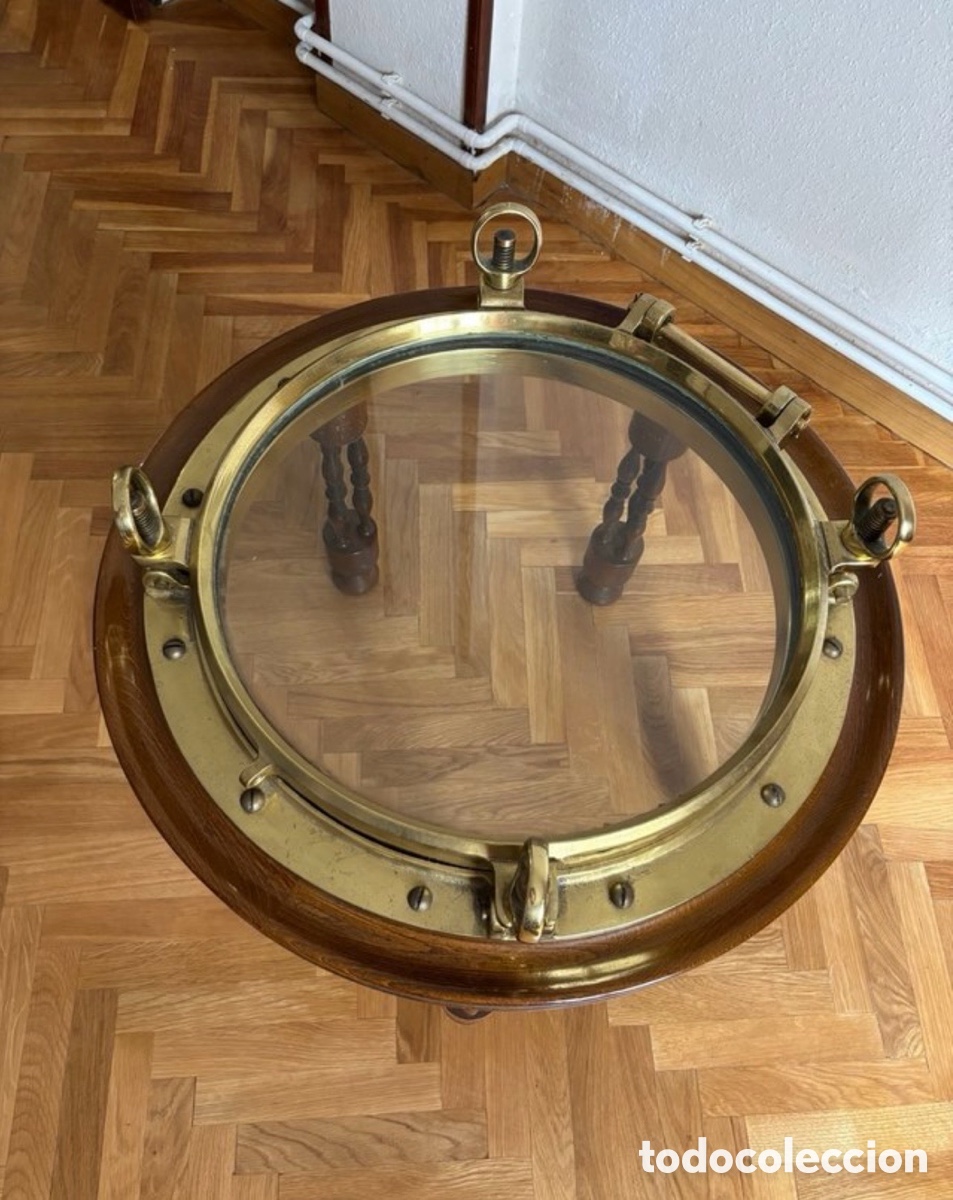 Antig&uuml;edades: MESA N&Aacute;UTICA OJO DE BUEY - Foto 3