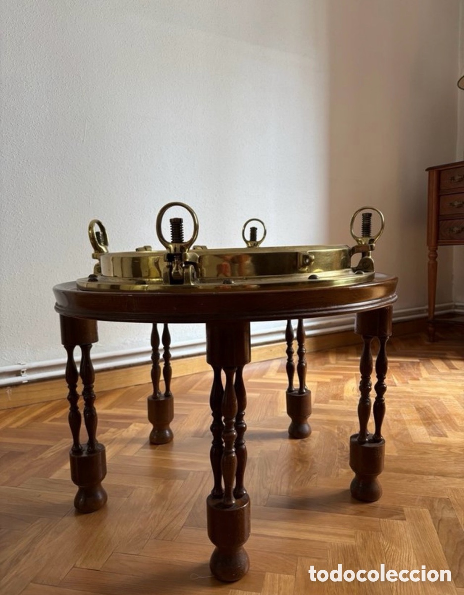 Antig&uuml;edades: MESA N&Aacute;UTICA OJO DE BUEY - Foto 4