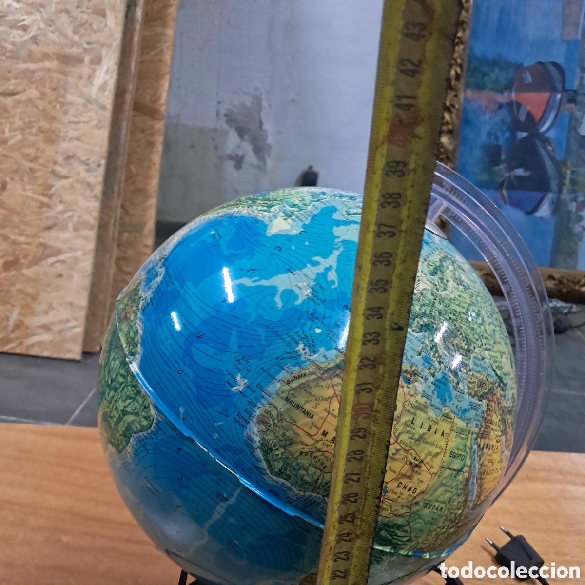 Antig&uuml;edades: Globo terr&aacute;queo con luz, 42 cm - Foto 2