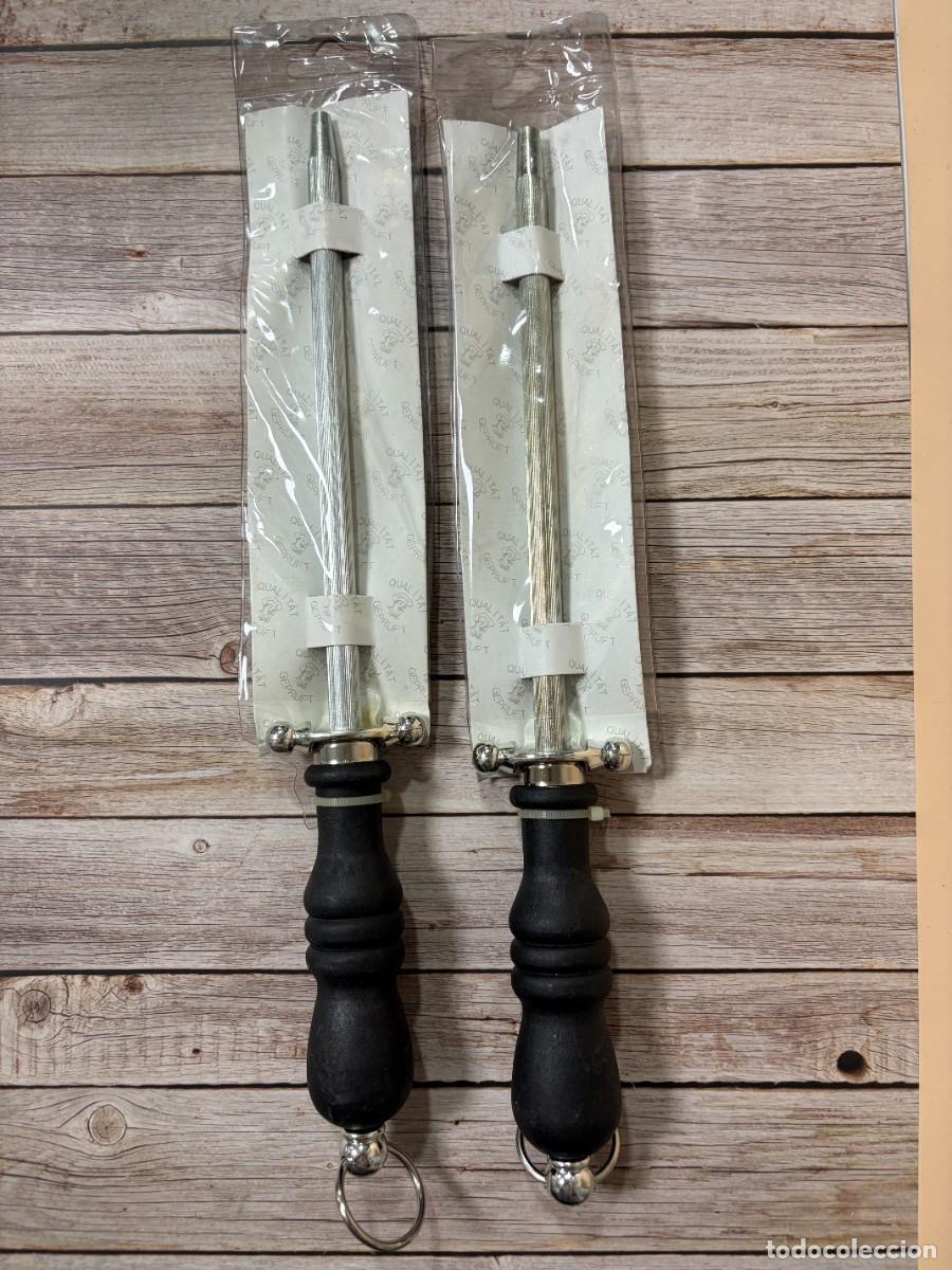 Antig&uuml;edades: LOTE DE 2 CHAIRAS AFILADORES CUCHILLOS SOLINGEN FISCHER &ndash; NUEVOS &ndash; SIN USAR