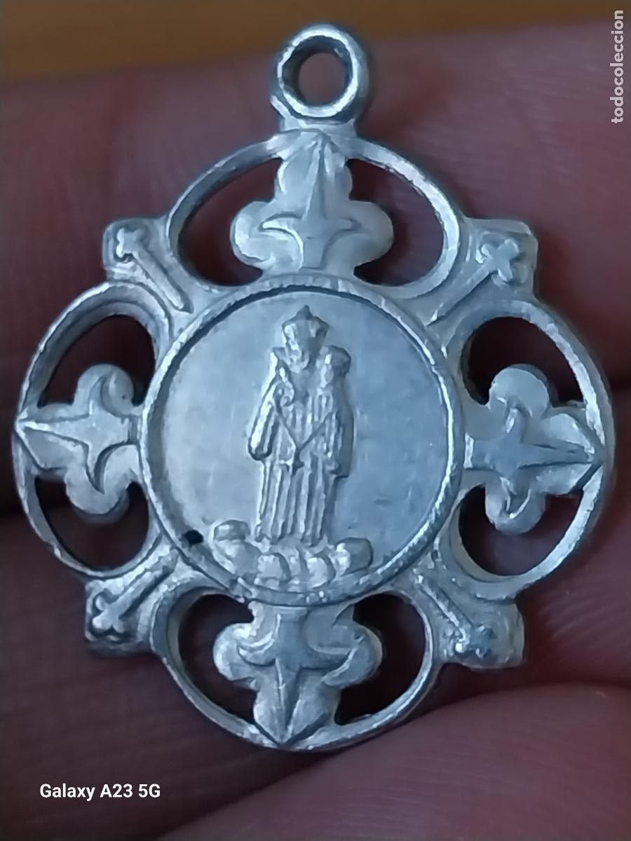 Antig&uuml;edades: VIRGEN MARCHLS NTRA SRA MEDALLA ALUMINIO 2.45CMS ORIGINAL VINTAGE