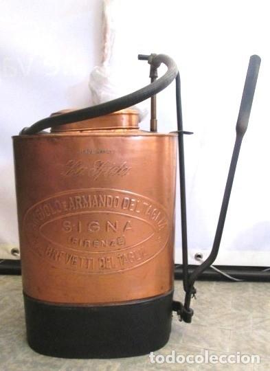 Antig&uuml;edades: Pompa per spargi verderame a zaino manuale Made in Italy - SIGNA