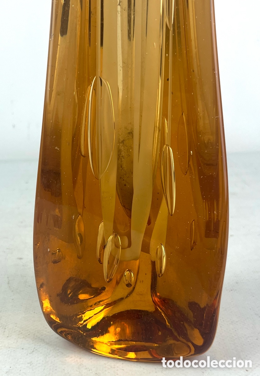 Antig&uuml;edades: GRAN JARRON EN CRISTAL DE MURANO. 53 CM - Foto 2