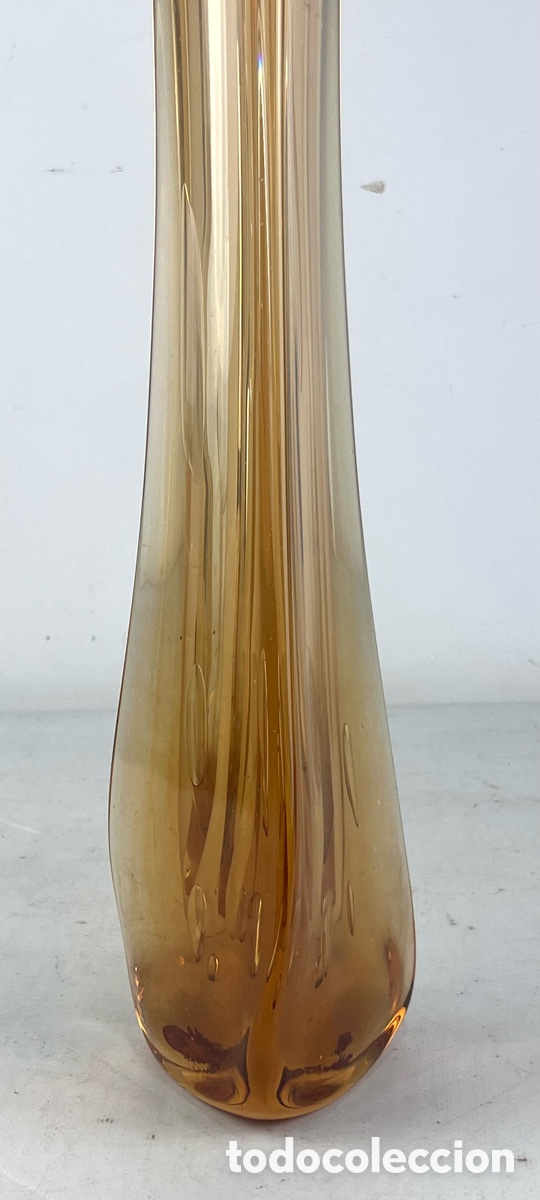 Antig&uuml;edades: GRAN JARRON EN CRISTAL DE MURANO. 53 CM - Foto 4