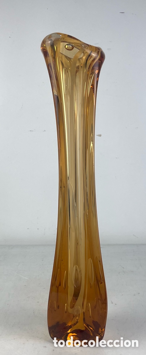 Antig&uuml;edades: GRAN JARRON EN CRISTAL DE MURANO. 53 CM - Foto 5