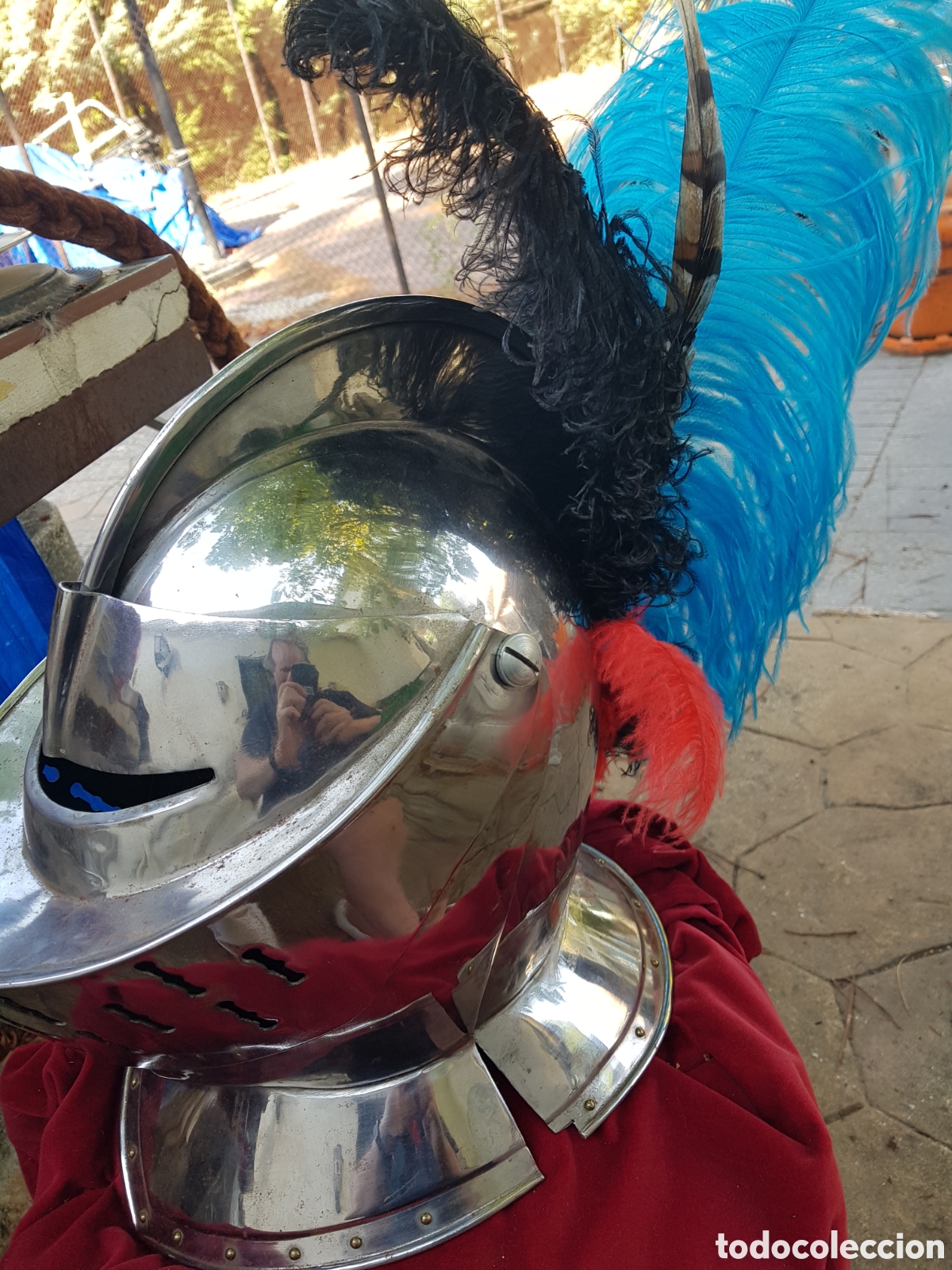 Antig&uuml;edades: ESPECTACULAR CASCO MEDIEVAL DE ACERO DE LA PRESTIGIOSA CASA MARTO DE TOLEDO