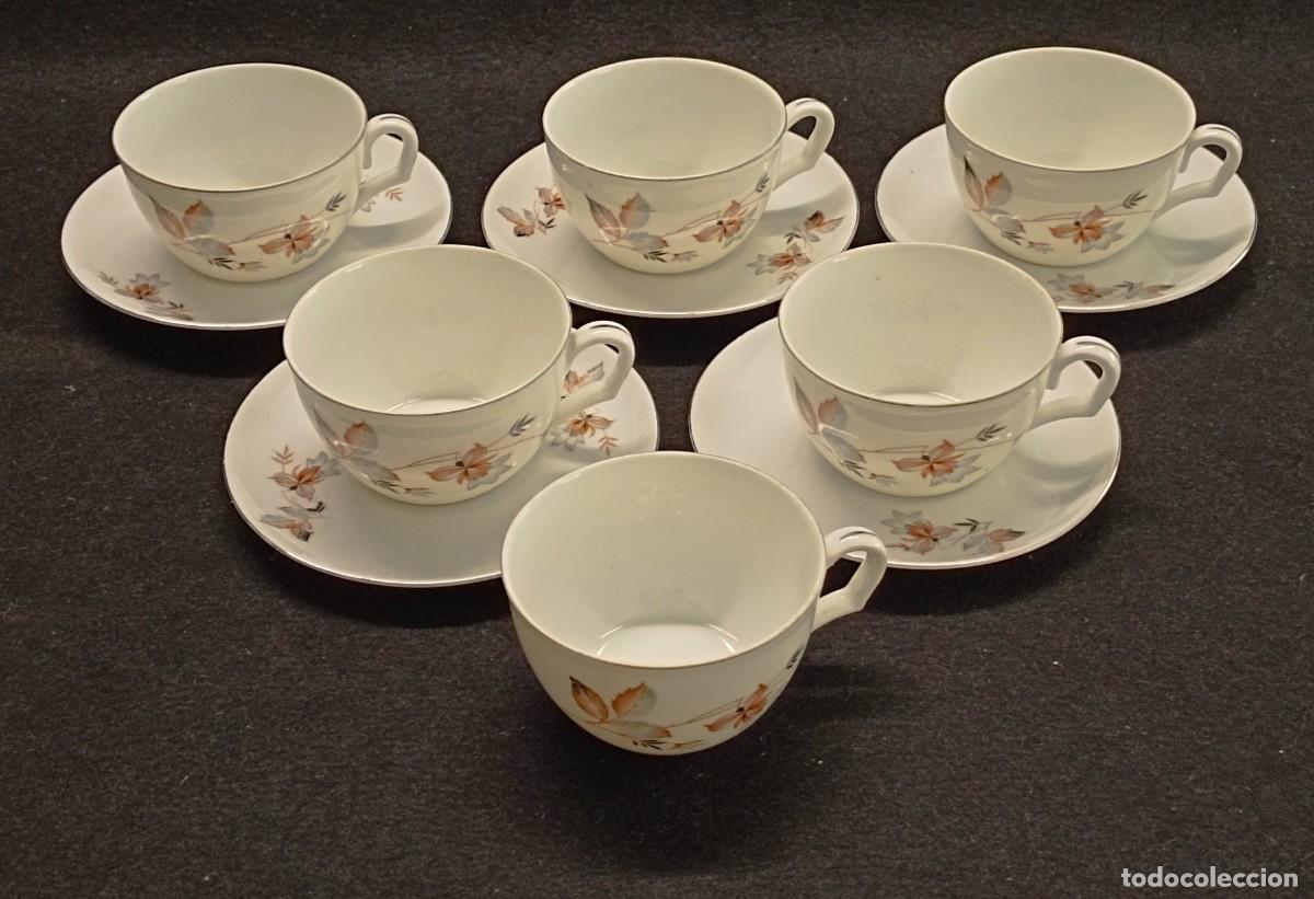 Antig&uuml;edades: Juego de caf&eacute;/t&eacute;. Porcelana Bohemia VICTORIA. 11 piezas. A&ntilde;os 30.
