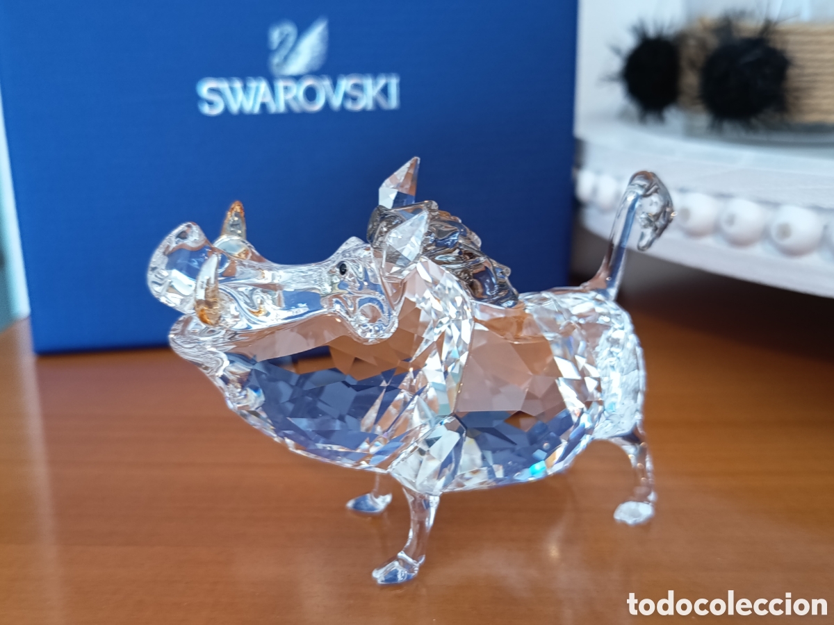 Antig&uuml;edades: Es Swarovski Disney El Rey Le&oacute;n-Pumba 1049784 Descatalogado/Completo