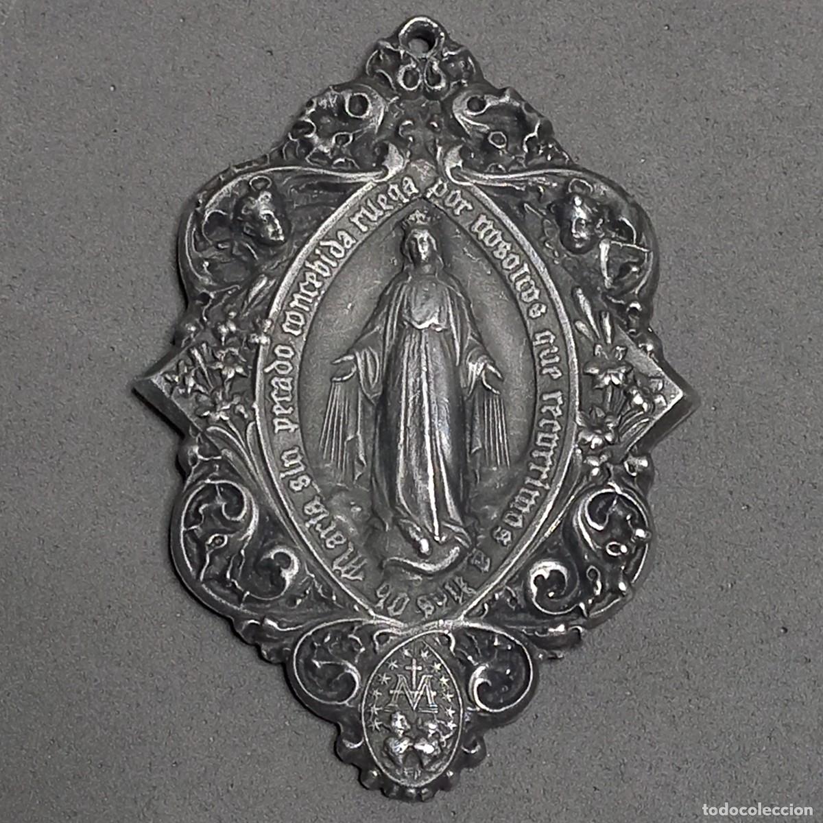 Antig&uuml;edades: Antigua Medalla Milagrosa de la Oraci&oacute;n de la Inmaculada Concepci&oacute;n, principio s. XX