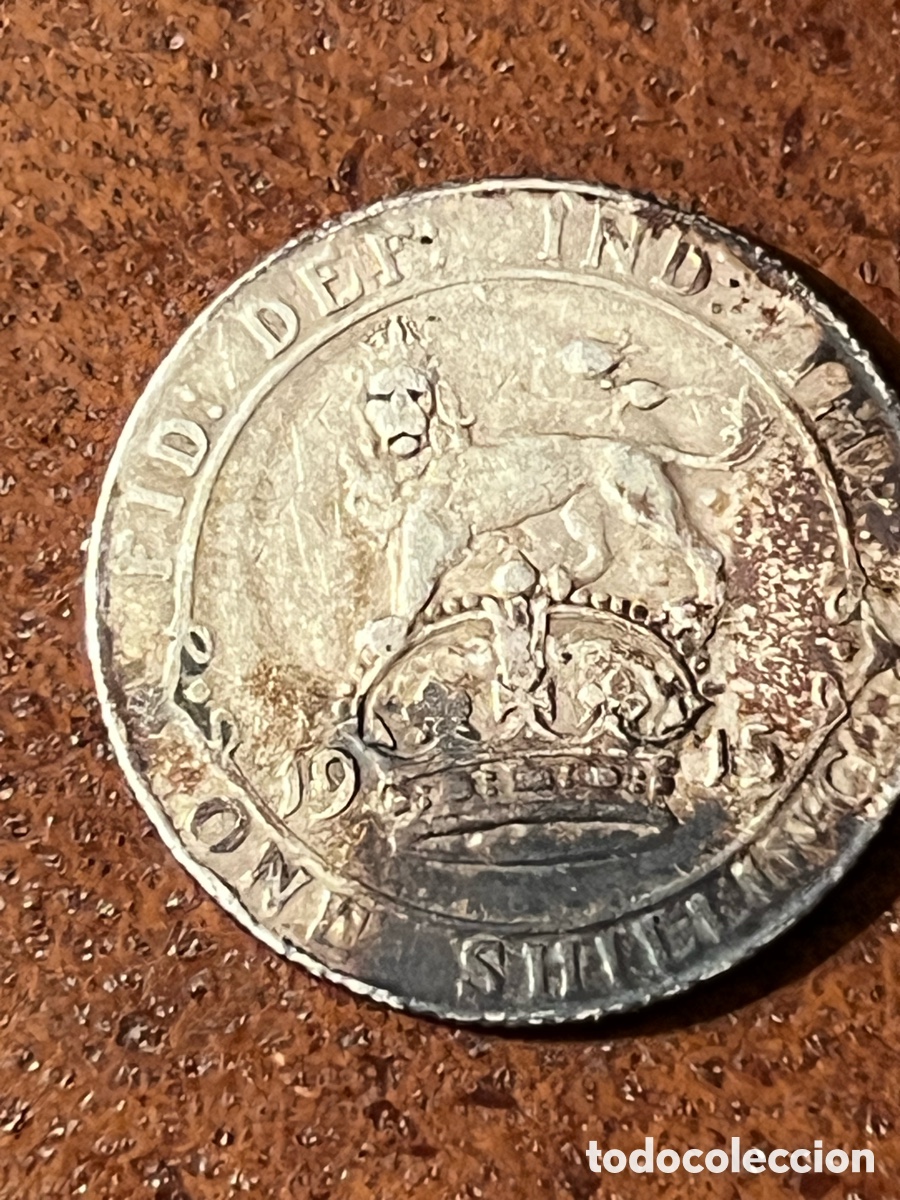 Antig&uuml;edades: Antigua moneda plata shilling