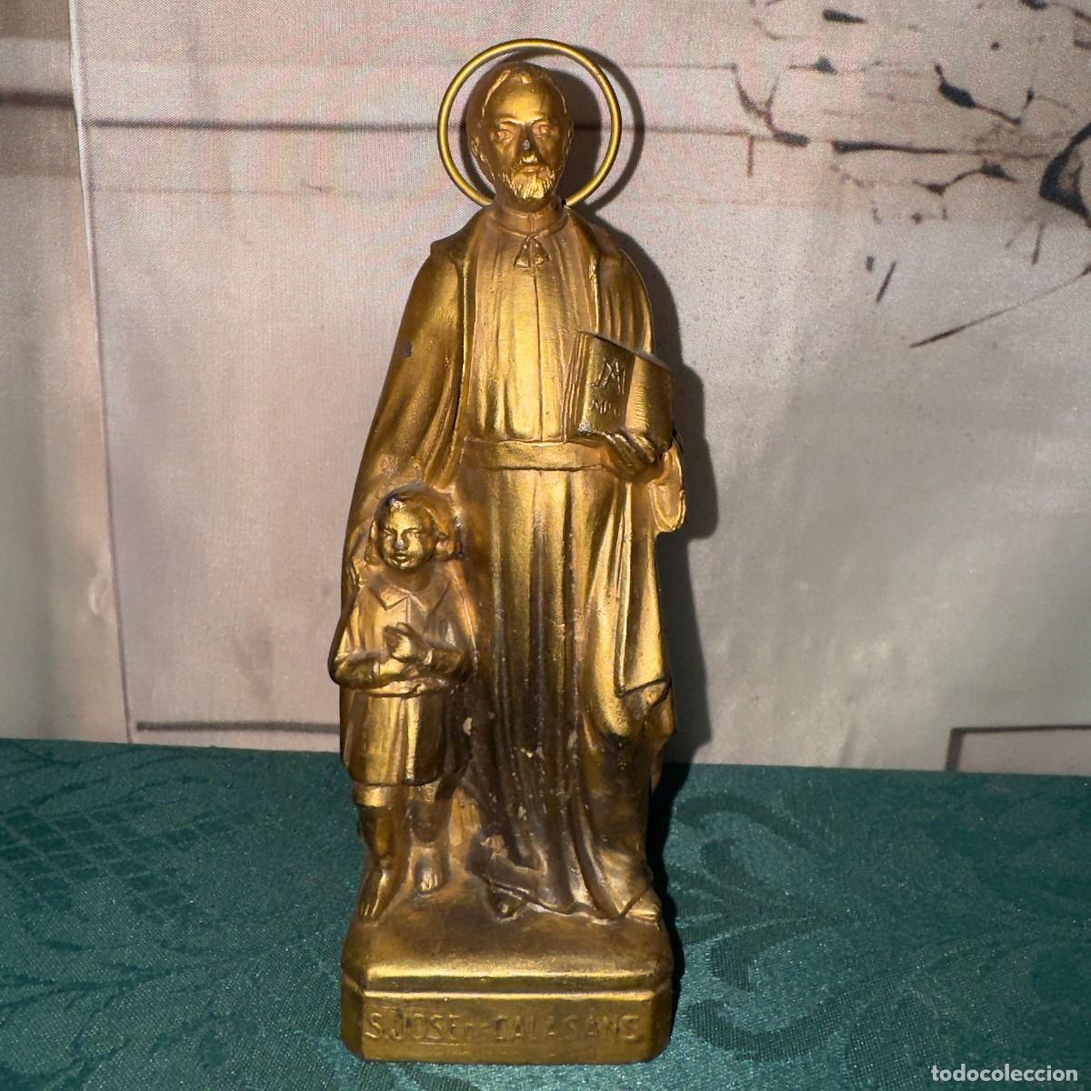 Antig&uuml;edades: Antigua escultura de sobremesa que representa a San Jos&eacute; de Calasanz