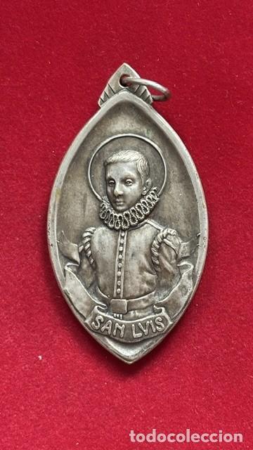 Antig&uuml;edades: Medalla de San Luis, decada de los cuarenta siglo XX, 7,5x4 cm y 46 grs