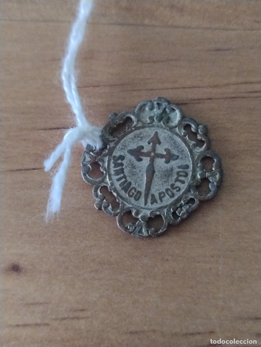 Antig&uuml;edades: Antigua medalla religiosa. Santiago Apostol.