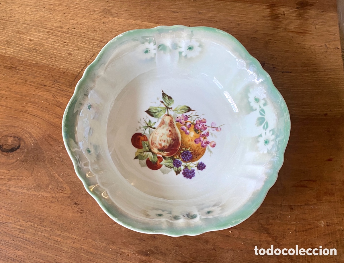 Antig&uuml;edades: Antigua ensaladera de porcelana
