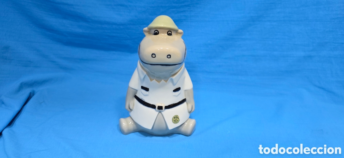 Antig&uuml;edades: FIGURA HUCHA EN PORCELANA. PERSONAJE DE DIBUJOS PEPE POTAMO . HANNA BARBERA . CERAMICA MIRETE