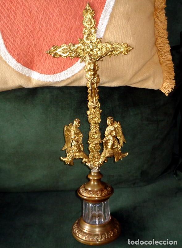 Antig&uuml;edades: ANTIGUO RELICARIO RELIGIOSO. BRONCE BA&Ntilde;ADO EN ORO. ORFEBRER&Iacute;A. RELIGI&Oacute;N. EXCELENTE ESTADO. CUSTODIA
