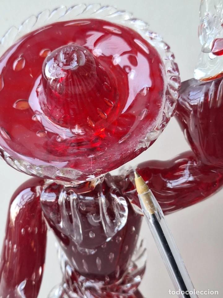 Antig&uuml;edades: Barovier & Toso Murano &ndash; Szklana Figurka Damy, Włochy, Lata 50.
