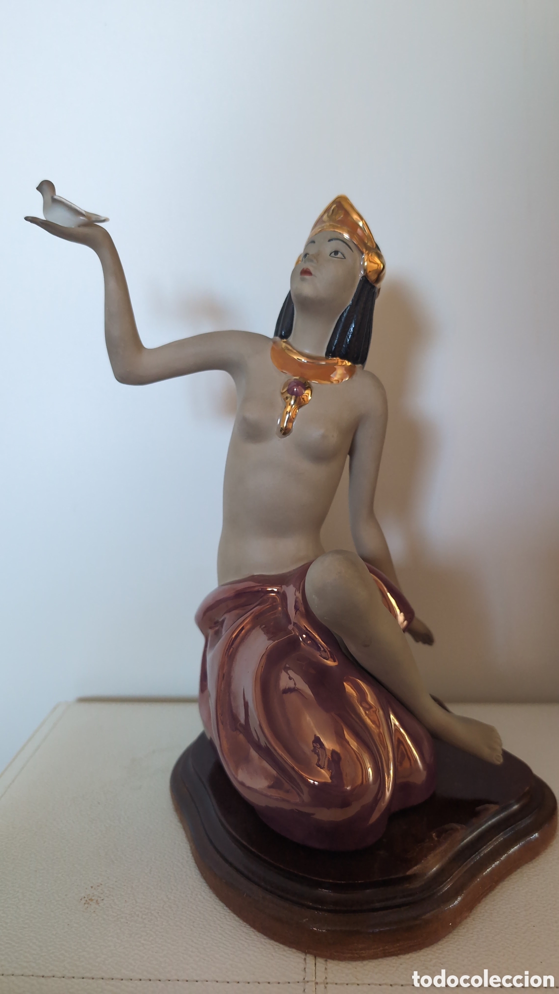 Antig&uuml;edades: Figura egipcia porcelana Marco Giner