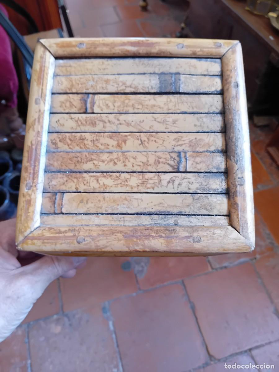 Antig&uuml;edades: Pedestal de bamb&uacute; siglo XX - Foto 5